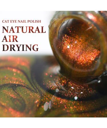 Cat Eye Nail Polish Quick Dry Glitter Nail Polish (06) Starry Sky Brown - Buy Online on GoSupps.com