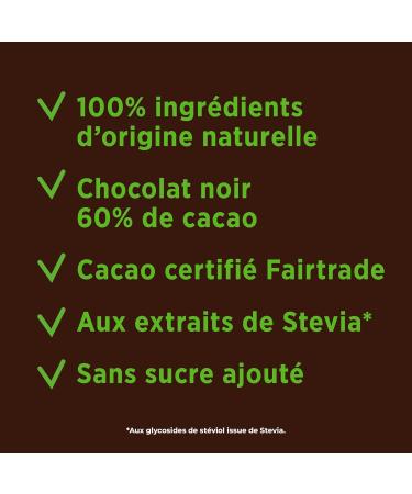 Pure Via Tablette Chocolat Noir & Pointe de Sel la stevia sans sucre ajout quitable 100g - Buy Online on GoSupps.com