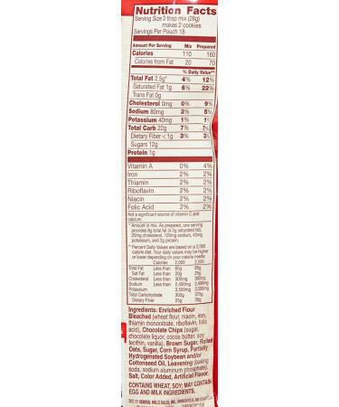 Betty Crocker Oatmeal Chocolate Chip Cookie Mix - 17.5 oz - 2 pk Chocolate Chip 1.09 Pound (Pack of 2) - Buy Online on GoSupps.com