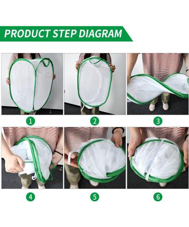 TSLBW Insect Butterfly Habitat Butterfly Garden Kit Large Butterfly Habitat Cage Collapsible Pop-up Insect Monarch Butterfly Net Butterfly House for Kids 40 * 40 * 60cm - Buy Online on GoSupps.com