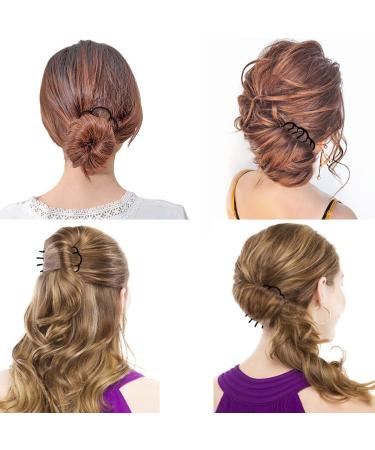 10 Pieces Hair Side Combs U-Shaped French Twist Clips for Updo Bun - Hair Stick Accessories for Women and Girls - Buy Online on GoSupps.com