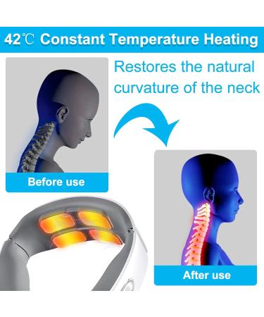 Neck & Shoulder Massage Device with Heat | Muscle Pain Relief for Back Legs & Feet | Perfect Relaxation Gifts for Men - Buy Online on GoSupps.com