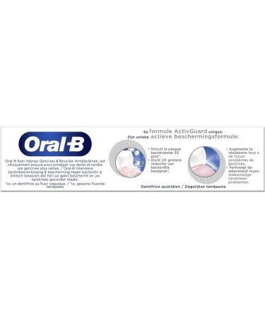 Oral-B Intense Gum Care Toothpaste and Antibacterial Shield Whitening 75ml - Buy Online on GoSupps.com