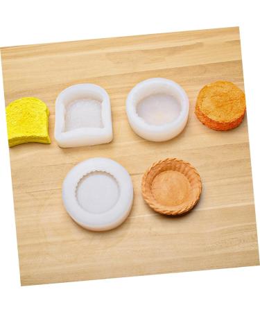 OUNONA 2pcs Cake Mold Mini Ice Cream Muffin Baking Creative Cake Making Molds Mini Silicone Molds Silicone Candy Mold Aroma Candy Molds Cookie Stencils White Cake Pie Silica Gel Egg Tart White 9X8X2.6CM - Buy Online on GoSupps.com