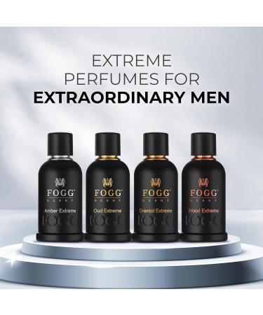 FOGG Men Spray Scent Amber Extreme Perfume Long-Lasting Fresh & Powerful Amber Wood Fragrance Spray Eau De Parfum 100 Ml - Buy Online on GoSupps.com