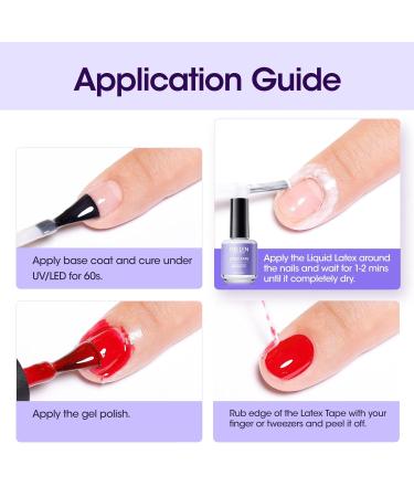 Gellen Liquid Latex for Nails Peel Off Cuticle Guard & Nail Art Protector 15ml Perfect for Home Salon & Gifts for Women - Buy Online on GoSupps.com