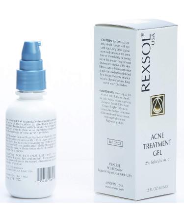 REXSOL Acne Gel with Salicylic Acid - 60ml/2oz | Effective Acne Treatment for Clear Skin - Shop Internationally - Buy Online on GoSupps.com