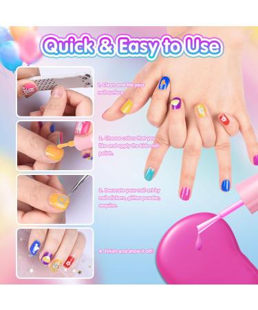 Buy Etyjo Non-Toxic Water-Based Nail Polish for Kids | 6 Quick-Drying Glitter Colors | Perfect Gift Set - Buy Online on GoSupps.com
