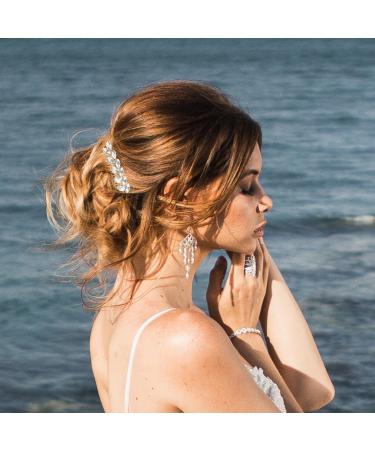 FOMIYES Rhinestone Wedding Hair Comb Bride Bridal Hair Clip Women Crystal Hair Pieces Headpiece Hair Pins Bridesmaids Flower Girls Hair Barrettes Hairpin Hair Accessories Jewelry - Buy Online on GoSupps.com