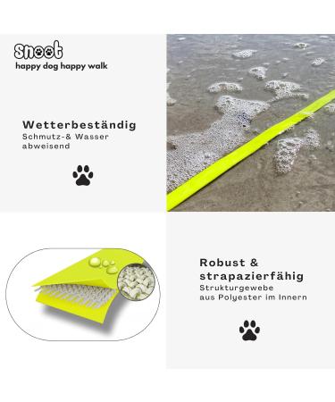 10m Neon Yellow Dog Leash - Durable Towline with Hand Loop Water & Dirt Repellent for Strong Dogs - Buy Online on GoSupps.com