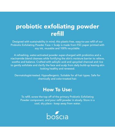 Buy Probiotic Exfoliating Powder for Face & Scalp - Refill | International Shipping Available - Buy Online on GoSupps.com