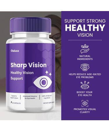 (2 Pack) Sharp Vision Capsules SharpVision Supplement Premium Advanced Maximum Strength Formula Sharpe Vision Healthy Eyes Support Natural Ingredients Vitamins Pills Sharper Vision Reviews (120 ct) - Buy Online on GoSupps.com
