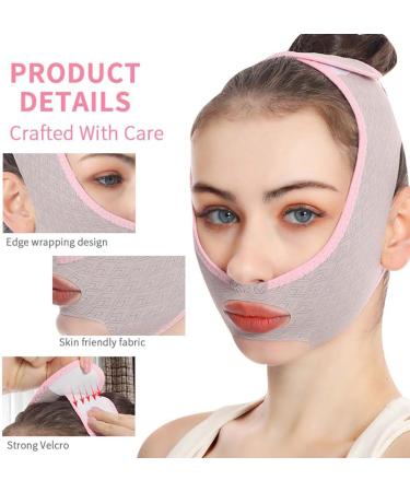 Face Sculpting Strap Face Shaper Double Chin Strap V Shaped Bands - Breathable Adjustable Lift Bandage Reusable Fits Different Face Shapes for Men and Women - Buy Online on GoSupps.com