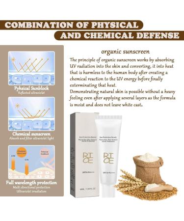 Sunscreen Spf 50 Korean Sunscreen Spf 50 Face Moisturiser with Rice Probiotics Face Sun Cream Spf 50 Refreshing Non-Greasy No White Cast Suitable for All Skin Types - Buy Online on GoSupps.com