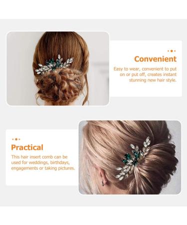 DOITOOL Bridal Comb Bridal Hairpins Wedding Hair Clip Hair Insert Crystal Headpiece Hair Teasing Comb Rhinestone Barrettes Hair Combs Bride Western Style Accessories Alloy Dinner Party - Buy Online on GoSupps.com