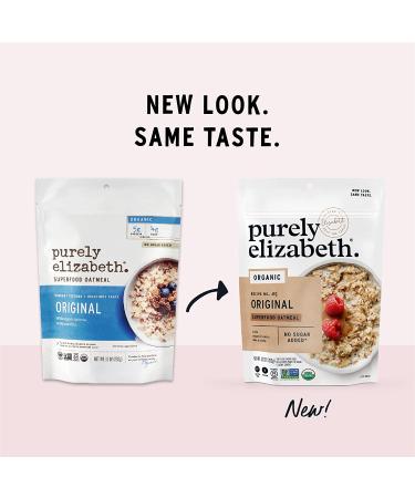 purely elizabeth Organic Superfood Oats with Amaranth, Quinoa Flakes, Flax Seeds, Chia Seeds - Gluten-Free, Non-GMO - 10oz (3 Ct.) Pack - Buy Online on GoSupps.com