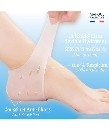 Buy Silicone Heel Protection - Anti-Bubble Socks & Moisturizing Sleeves for Heel Pain Relief | Unisex SeBS Gel Quality - Buy Online on GoSupps.com