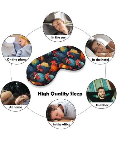Cute Chicken Head Sleep Mask | Light Blocking Eye Mask for Comfortable Sleep | Ultralight Travel Eye Cover for Men & Women - Buy Online on GoSupps.com