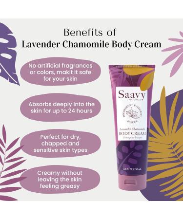 Savvy Naturals Lavender Chamomile Body Cream 2 Pack - 8.5oz for Women - Buy Online on GoSupps.com