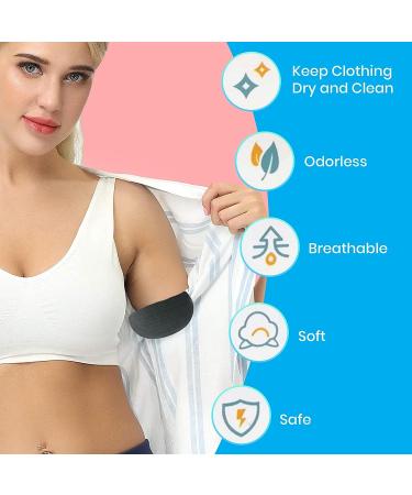 50-PUREFRESHNESS Underarm Sweat Pads for Men & Women - Premium Sweat Shield for Hyperhidrosis - Disposable Sweat-Absorbing Antiperspirant Pads (50 Black) - Buy Online on GoSupps.com
