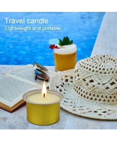 Natural Citronella Candles 24 Pack - Long Lasting Outdoor Camping Set - Repels Insects - Summer Gift for Kids and Adults - Buy Online on GoSupps.com