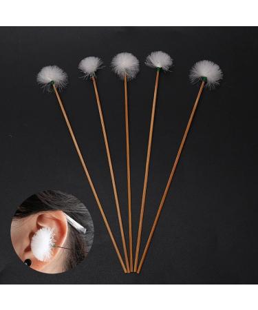 TARVIT Earwax Removal Kit - 5Pcs Goose Feather Earpick & Bamboo Handle Tools for Adults - Safe & Effective Ear Care - Buy Online on GoSupps.com