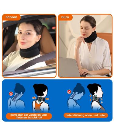 Willcom Neck Support for Pain Relief - Soft Neck Pillow for Sleep Vertebrae Alignment & Spine Pressure Relief - Comfort in Black - Buy Online on GoSupps.com