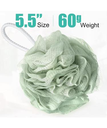 24 Pcs Bamboo Charcoal Loofah Shower Sponges - Large Mesh Bath Puffs for Men and Women - Buy Online on GoSupps.com