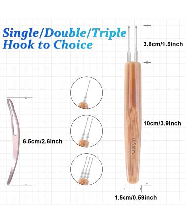 Dreadlock Crochet Needle Set - 6PCS 0.5mm Hooks for Real Locs | Durable Interlocking Tool for Maintaining Dreadlocks - Buy Online on GoSupps.com