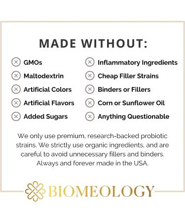 Biomeology Organic Infant Probiotic Powder - 12 Strain Baby & Toddler Probiotic - Supports Digestive Health, Immunity, Colic Relief & Constipation - 30 Capsules - Buy Online on GoSupps.com