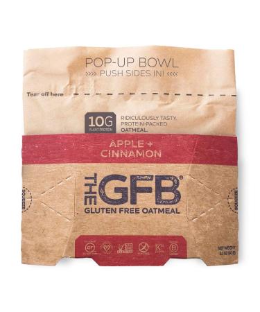 Gluten Free Oatmeal Cup, Apple Cinnamon Flavor, 2.1oz, Vegan, Dairy/Soy Free, Non GMO - Pack of 6 - Buy Online on GoSupps.com