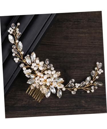 FRCOLOR Bridal Comb the Maid of Honour Bridesmaid Comb Rhinestone Headpiece Pearl Hairpin Tiara Wedding Headpiece Women Hairpin European and American Headpiece Accessories - Buy Online on GoSupps.com