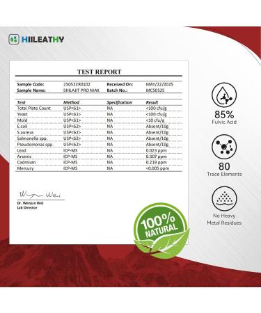 HIILEATHY Shilajit for Men Women Shilajit w/Vitamin D3 K2 Shilajits for Men w/Fulvic Acid Ashwagandha Ginseng Root Shilajits for Extra Power Stamina Immune Support Non-GMO Made in US 60 Capsules - Buy Online on GoSupps.com