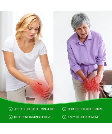 MQUPIN Wormwood Knee Pain Relief Patches Kit - Quick Relief for Knee, Back, Neck, Shoulder, and Waist - 14 Patches - Buy Online on GoSupps.com