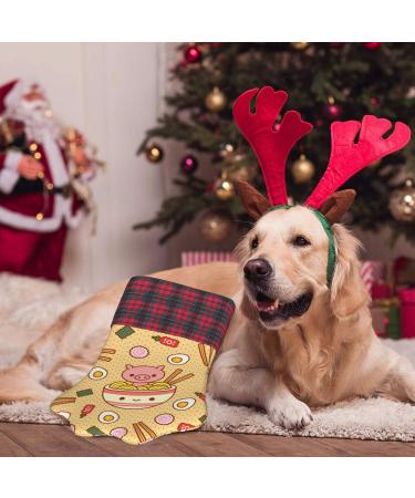 EVIUS Delicious Sweet Ramen Christmas Dog Paw Stocking - Soft Durable And Festive Perfect For A Hearty Laughter And Gift-Giving In Fun-Filled Celebrations Black One Size - Buy Online on GoSupps.com