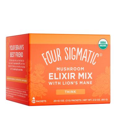 Four Sigmatic Mushroom Elixir Mix with Lion's Mane 20 Packets 0.1 oz (3 g) Each