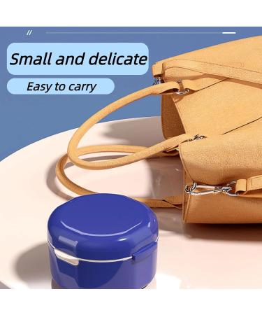 Carry Cover Double Hollow Drain Invisible Braces Storage Box - Orthodontic Retainer & Denture Cleaning Box (White) | International Shipping Available - Buy Online on GoSupps.com