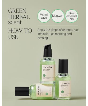 About Me SOOP Calming Aqua Serum - 53.4% Jeju Cypress Water Gel Serum with Bursting Capsules Hydrating Face Serum for Sensitive Skin Centella Cica & Tea Tree Vegan Non-Sticky 1.69 oz (50ml) - Buy Online on GoSupps.com