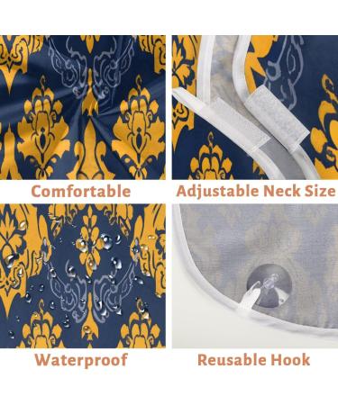 Abstract Yellow Floral Beard Bib Apron | Beard Hair Catcher for Men | Perfect Father's Day & Christmas Gifts - Buy Online on GoSupps.com