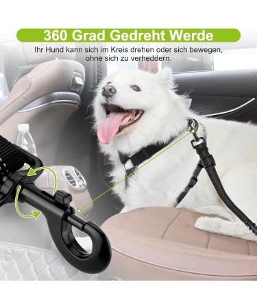 Premium Dog Seat Belt Set - Adjustable Car Safety Harness for Small & Large Dogs | 2-Piece Taval Stroke Belt for Back Seat Isofix - Buy Online on GoSupps.com