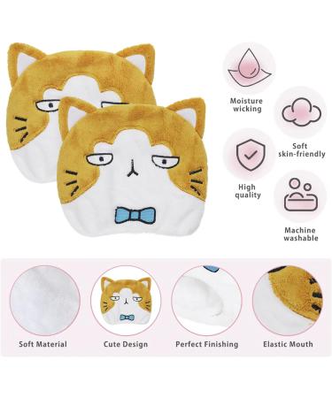 FakeFace Funny Hair Dryer Towel for Kids | Soft Microfiber Headscarf & Turban | Quick-Dry Cat Design - Buy Online on GoSupps.com