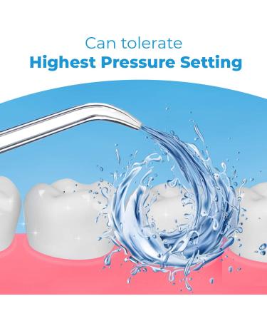 Flosser Replacement Tips for Waterpik - Reach Flosser Refill Heads | Compatible with Waterpik Oral Irrigator | Orthodontic Tips Included - Buy Online on GoSupps.com