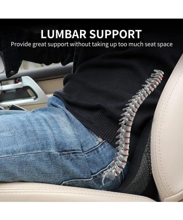Livtribe Ergonomic Memory Foam Car Seat Cushion - Orthopedic Support for Comfort on Road Trips (Black) - Buy Online on GoSupps.com