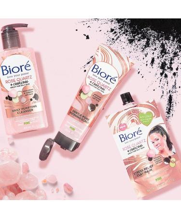 Biore Rose Quartz and Charcoal Stress Relief Clay Mask 50 ml - Buy Online on GoSupps.com