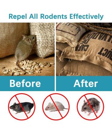 SUAVEC Rodent Repellent 8 Pack - Peppermint Oil Mouse and Rat Deterrent for House, RV, and Outdoor Use - Buy Online on GoSupps.com