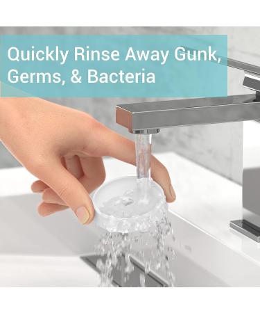 Homm Labs Oral-B Toothbrush Charger Base Clean Cover - New 2023 Version - Easy Gunk Rinse - Family-Friendly Colorful White Cover - Buy Online on GoSupps.com