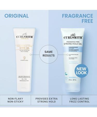 CURLSMITH Shine Gel - Strong Hold Styling Hair Gel for All Curl Types - Frizz Protection - Vegan & Fragrance-Free (8 fl oz) - Buy Online on GoSupps.com