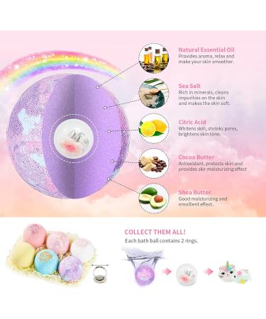 Venares Bath Bombs for Kids - Fun Bathing Additives with Surprises | 6-Pack 100g Bath Balls for Birthday Gifts - Buy Online on GoSupps.com