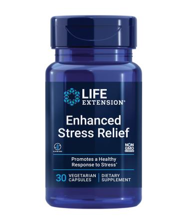 Life Extension Enhanced Stress Relief 30 Vegetarian Capsules