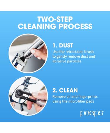 Peeps Eyeglass Cleaner - Carbon Lens Cleaning Tool for Glasses - Purple - Buy Online on GoSupps.com